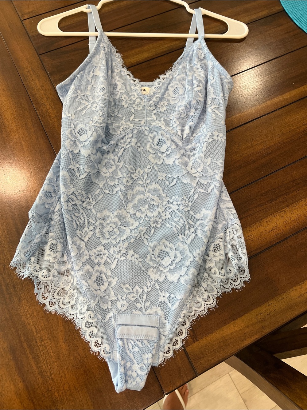 Popilush Shape wear  Bodysuit in Baby Blue
